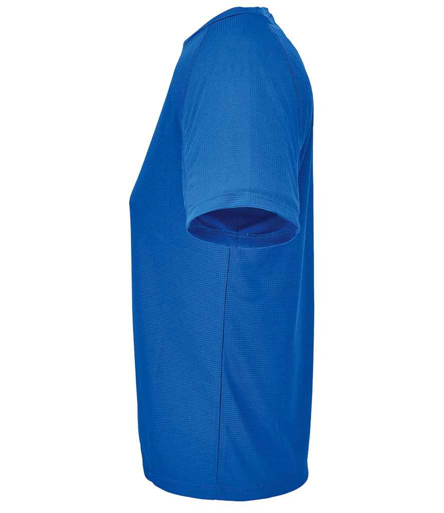 SOL'S Ladies Vortex Ripstop Performance T-Shirt in Royal Blue, side view