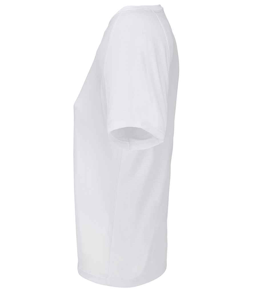 SOL'S Ladies Vortex Ripstop Performance T-Shirt in White, side view