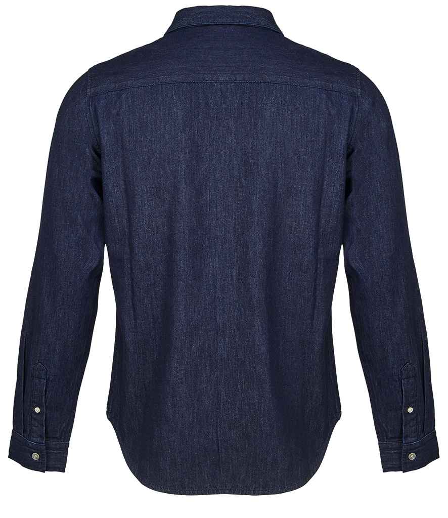 NEOBLU Bennett Denim Shirt in Brut Denim, back view