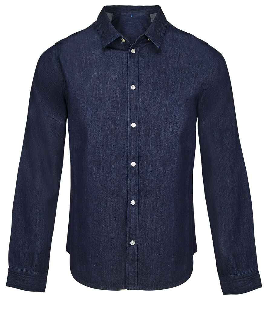 NEOBLU Bennett Denim Shirt in Brut Denim, front view