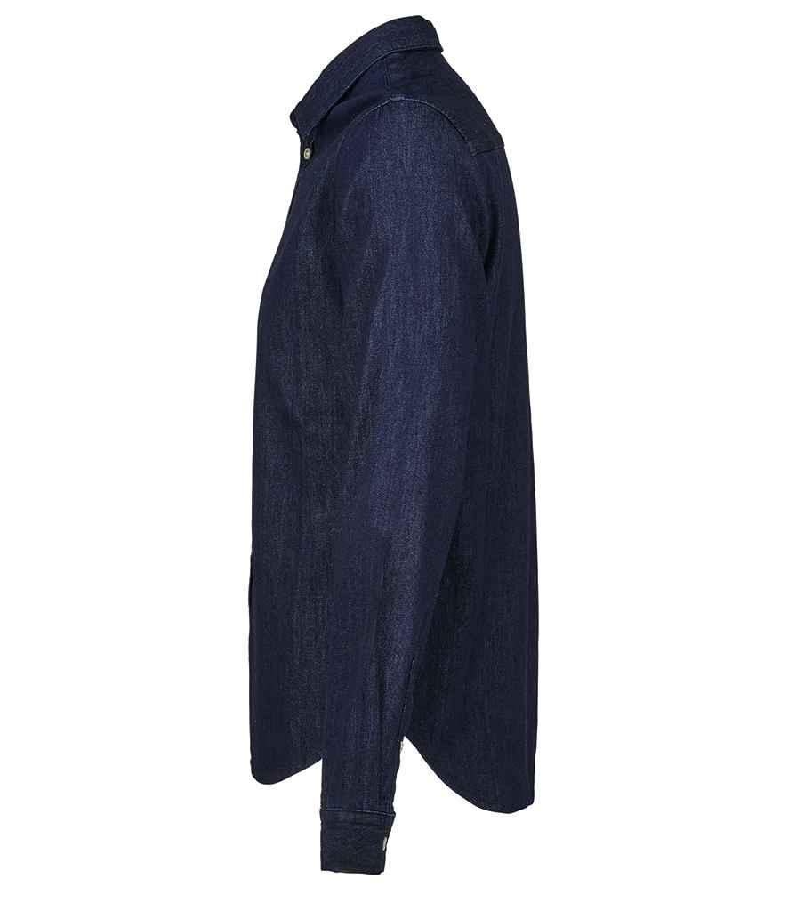 NEOBLU Bennett Denim Shirt in Brut Denim, side view