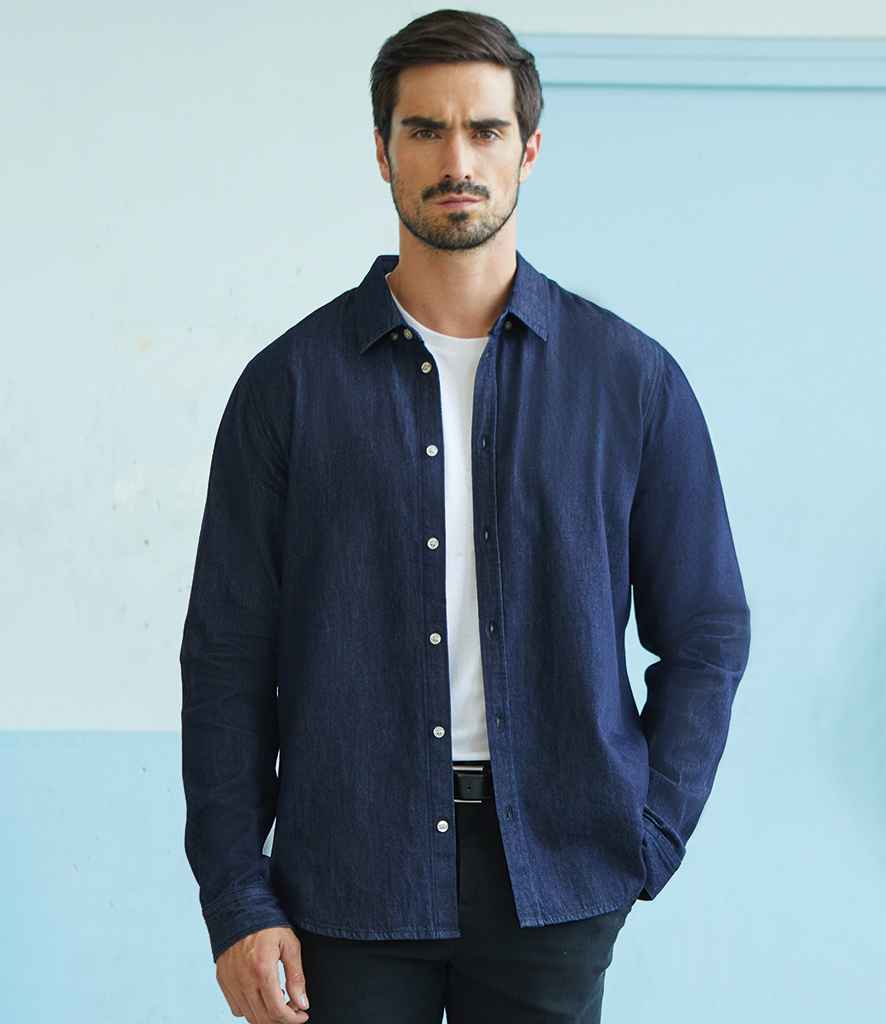 NEOBLU Bennett Denim Shirt in Brut Denim