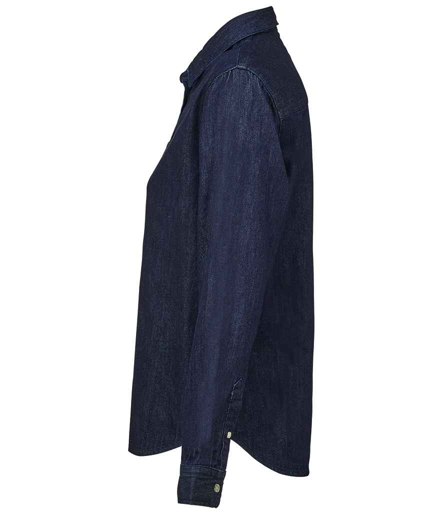 NEOBLU Ladies Bennett Denim Shirt in Brut Denim, side view