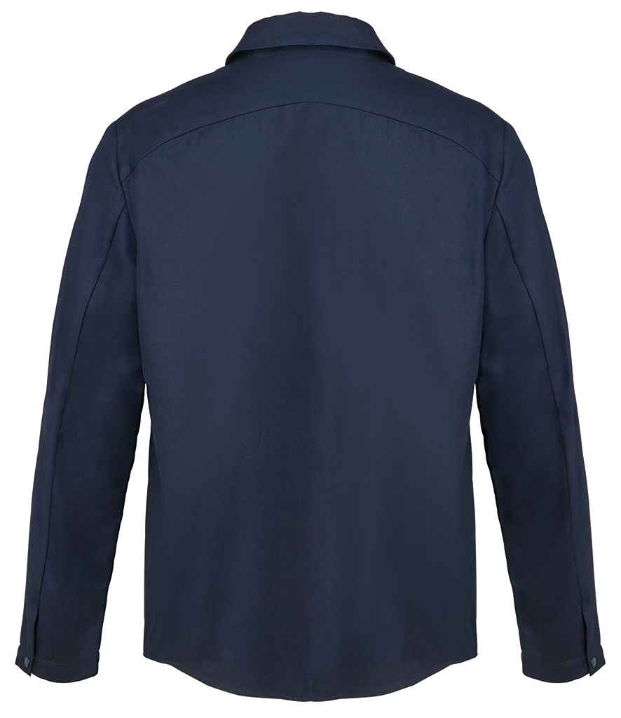 NEOBLU Unisex Madden Overshirt in Night Blue, back view