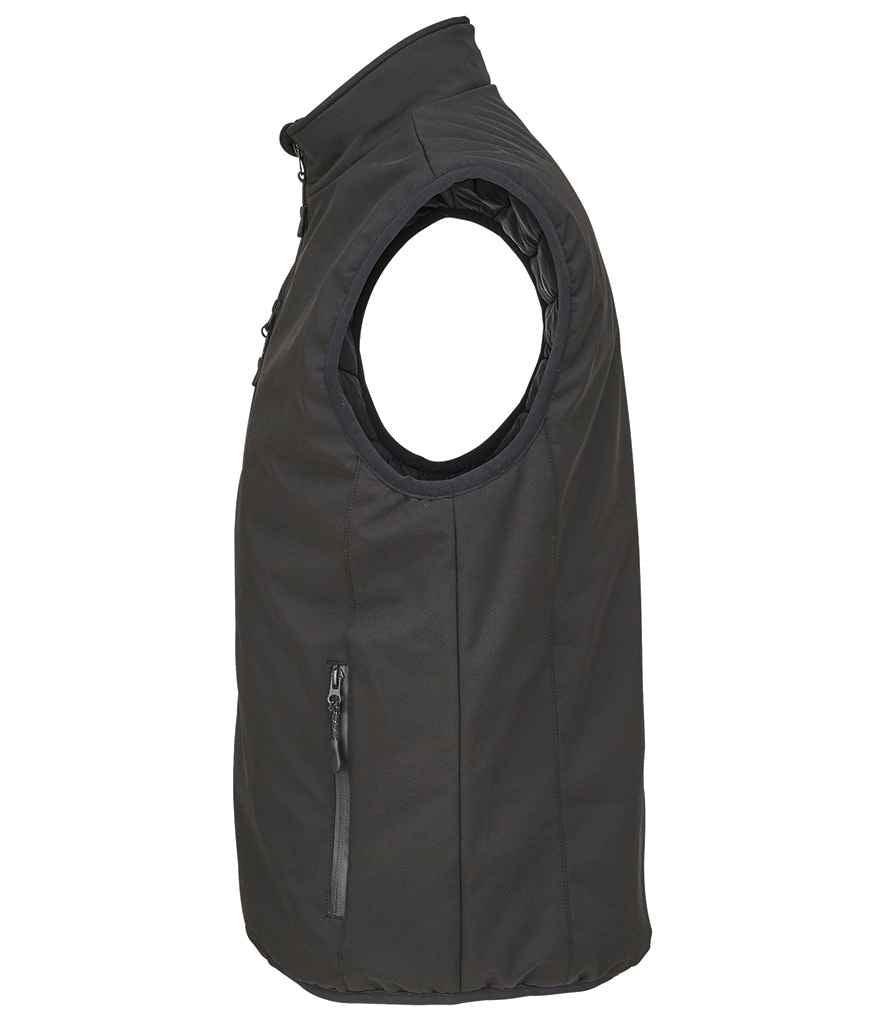 SOL'S Unisex Falcon Padded Bodywarmer in Black, side view