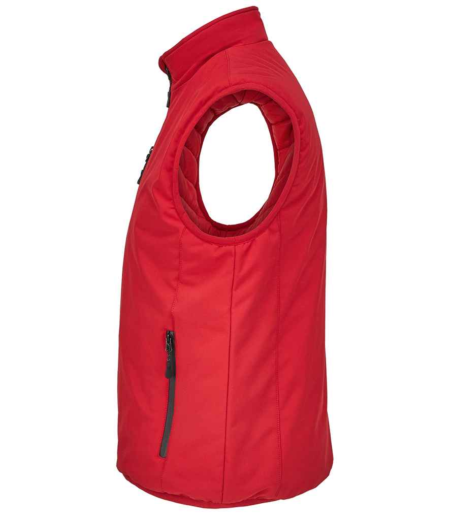 SOL'S Unisex Falcon Padded Bodywarmer in Pepper Red, side view