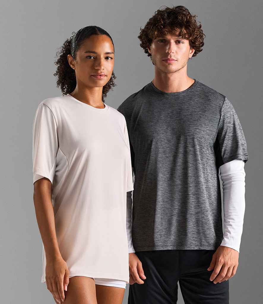 SOL'S Unisex Storm Performance T-Shirt in Dark Grey/Light Grey