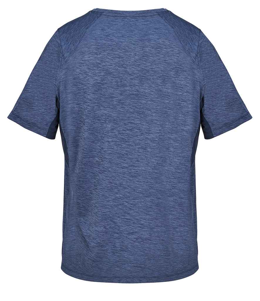 SOL'S Unisex Storm Performance T-Shirt in French Navy Marl/French Navy, back view