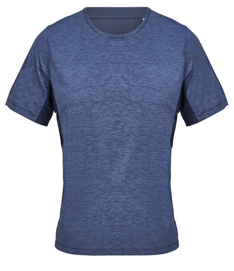 SOL'S Unisex Storm Performance T-Shirt in French Navy Marl/French Navy, front view