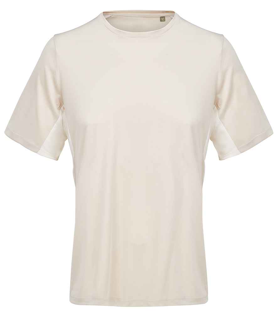 SOL'S Unisex Storm Performance T-Shirt in Linen/Off White, front view