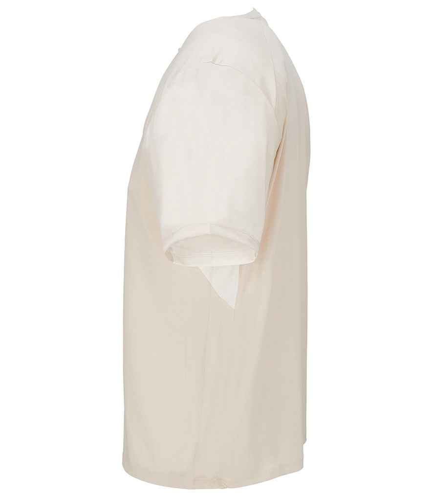 SOL'S Unisex Storm Performance T-Shirt in Linen/Off White, side view