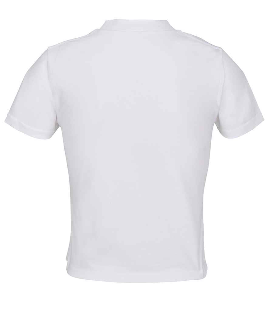 SOL'S Ladies Lilia Low Crop T-Shirt in White, back view