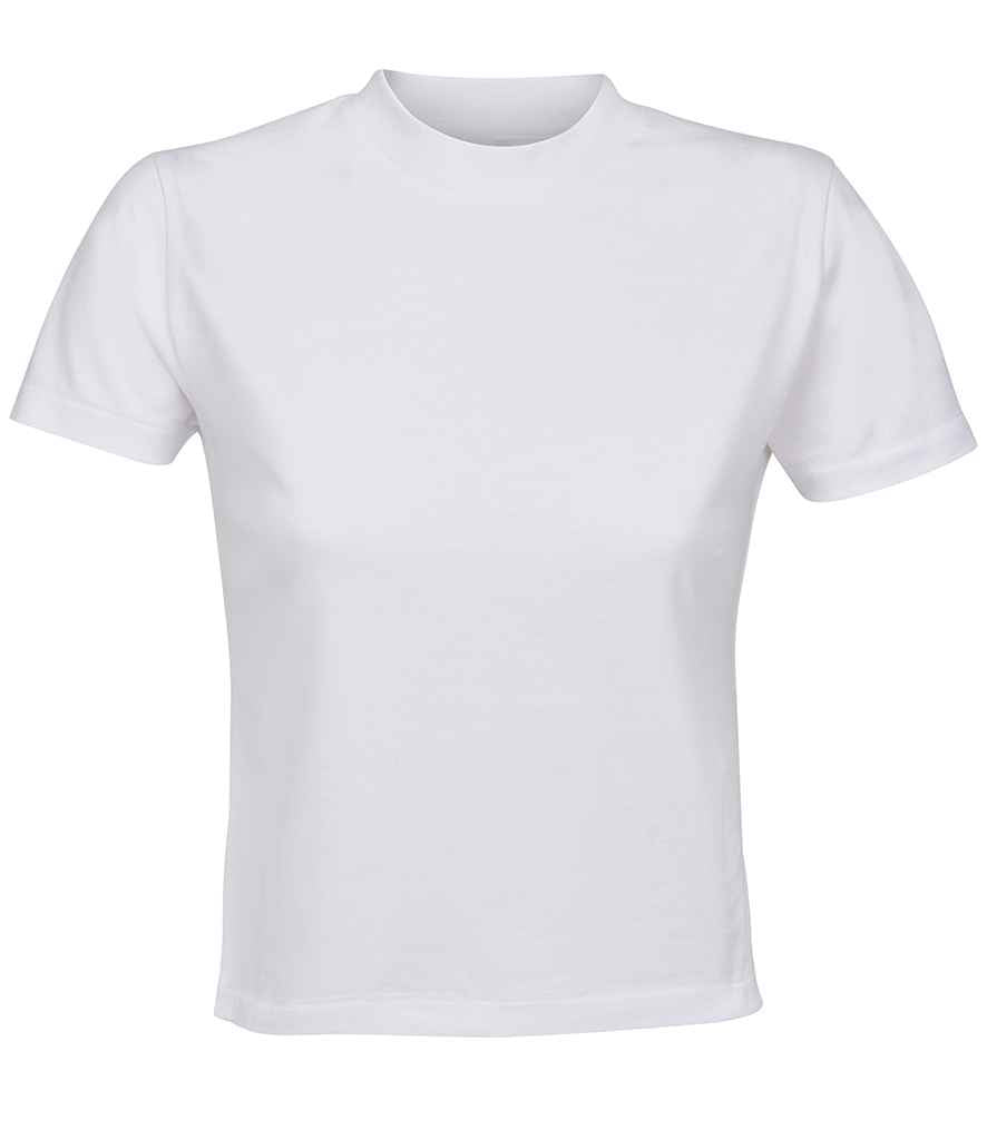 SOL'S Ladies Lilia Low Crop T-Shirt in White, front view