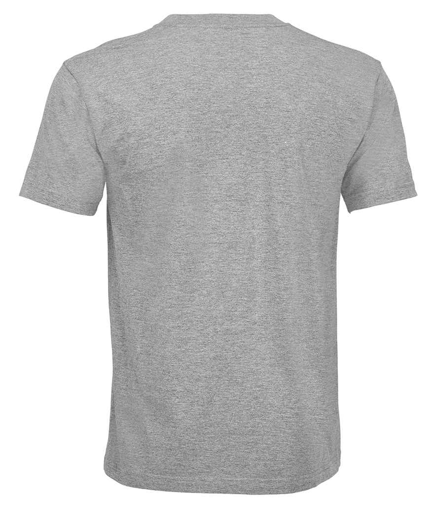 SOL'S Unisex Cliff T-Shirt in Grey Marl, back view