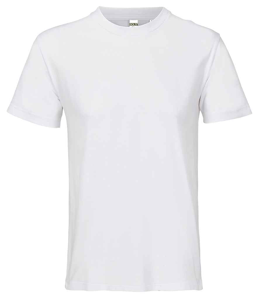 SOL'S Unisex Cliff T-Shirt in White, front view