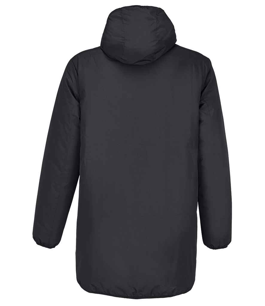SOL'S Unisex Reverse Parka Jacket in Black, back view