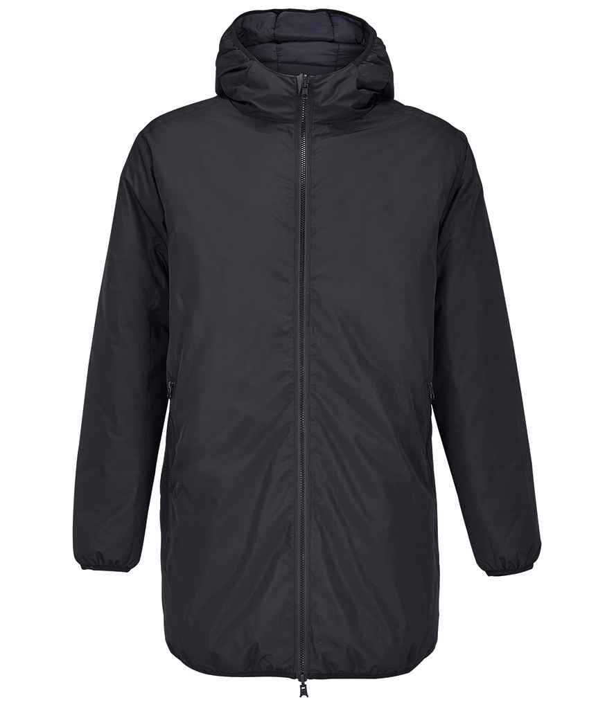 SOL'S Unisex Reverse Parka Jacket in Black, front view