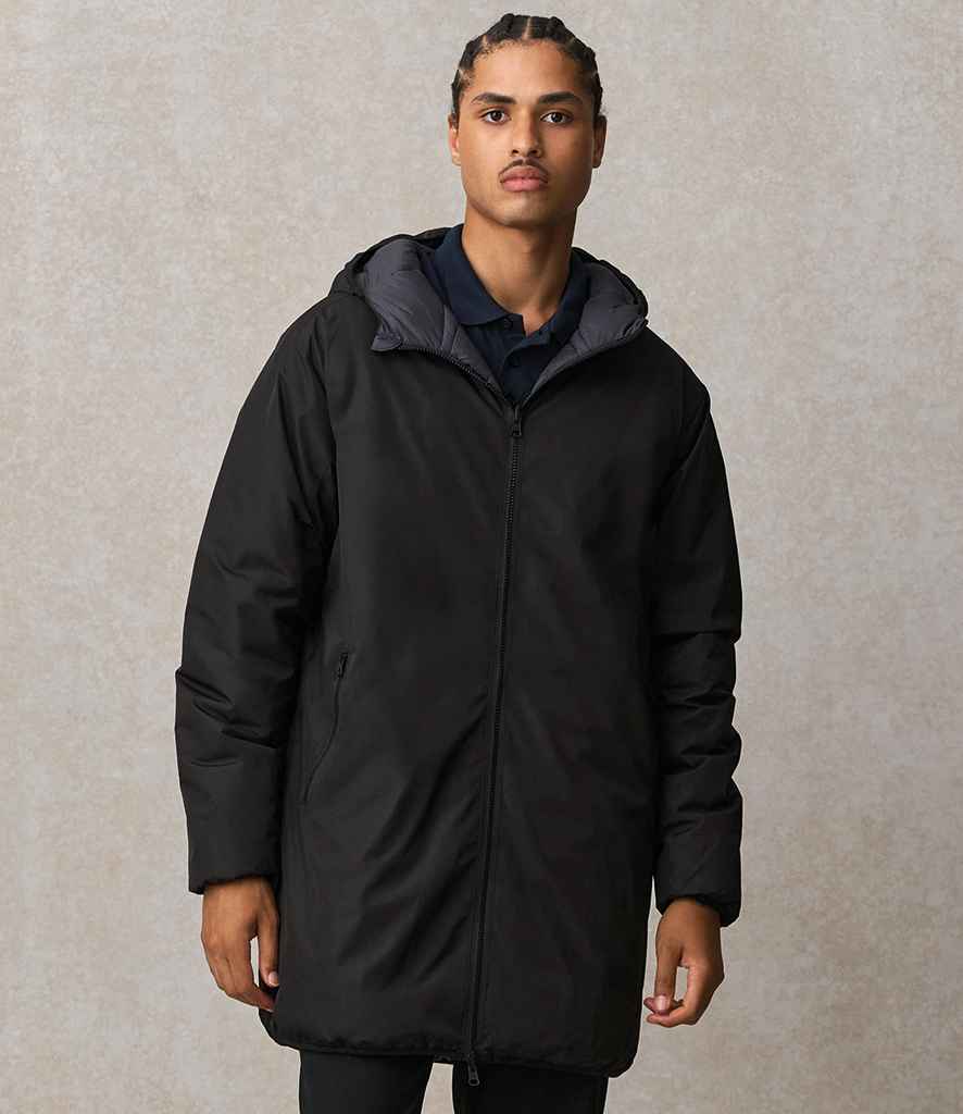 SOL'S Unisex Reverse Parka Jacket in Black