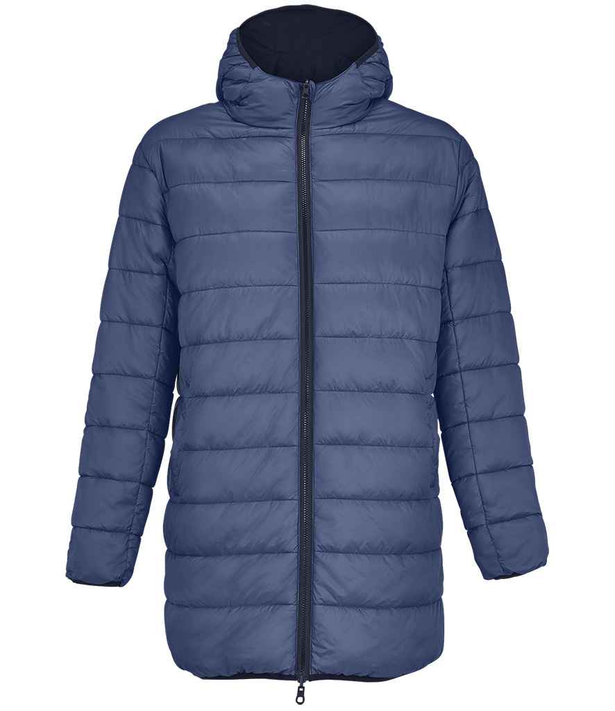 SOL'S Unisex Reverse Parka Jacket in French Navy