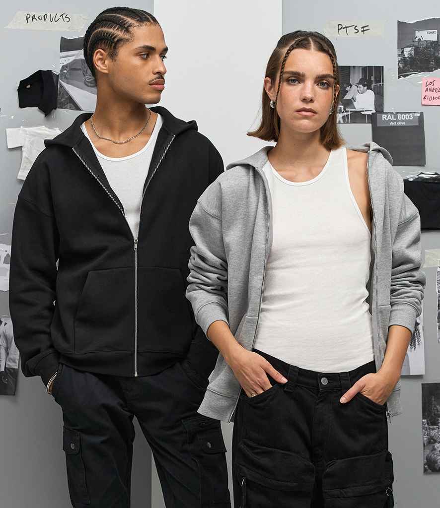 SOL'S Unisex Jelo Zipped Hoodie in Black