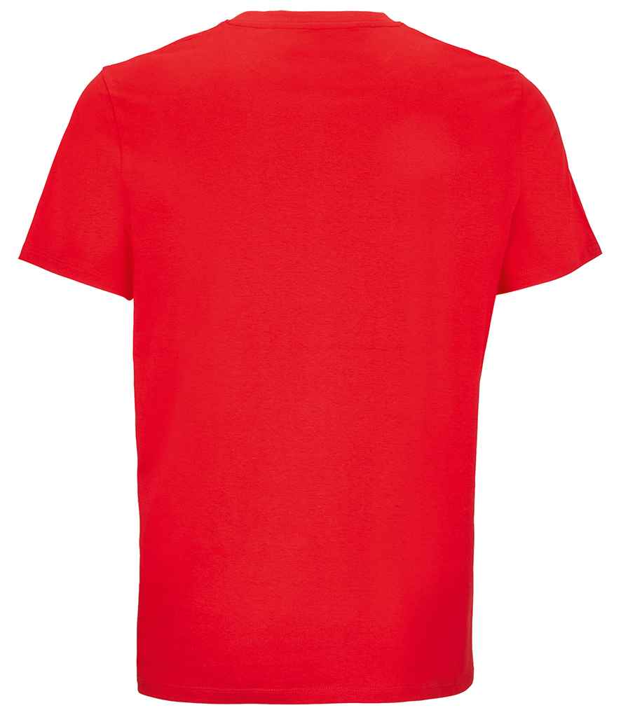 SOL'S Unisex Lyam Premium T-Shirt in Bright Red, back view