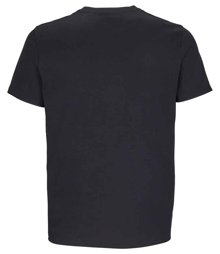 SOL'S Unisex Lyam Premium T-Shirt in Deep Black, back view