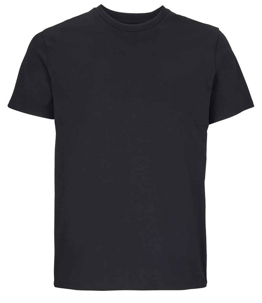 SOL'S Unisex Lyam Premium T-Shirt in Deep Black, front view