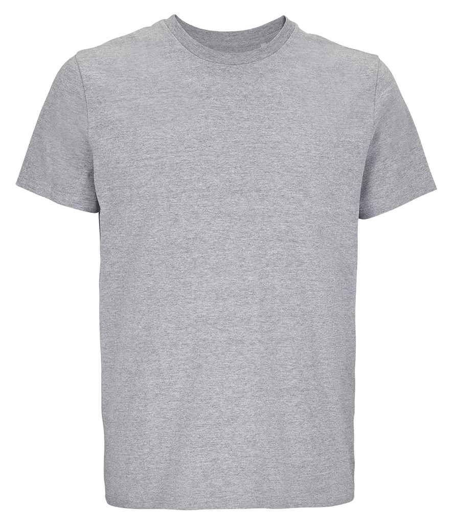 SOL'S Unisex Lyam Premium T-Shirt in Grey Marl, front view