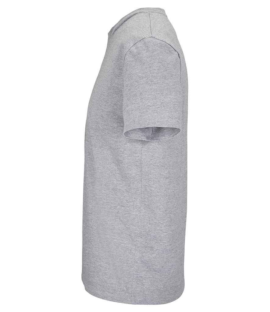 SOL'S Unisex Lyam Premium T-Shirt in Grey Marl, side view
