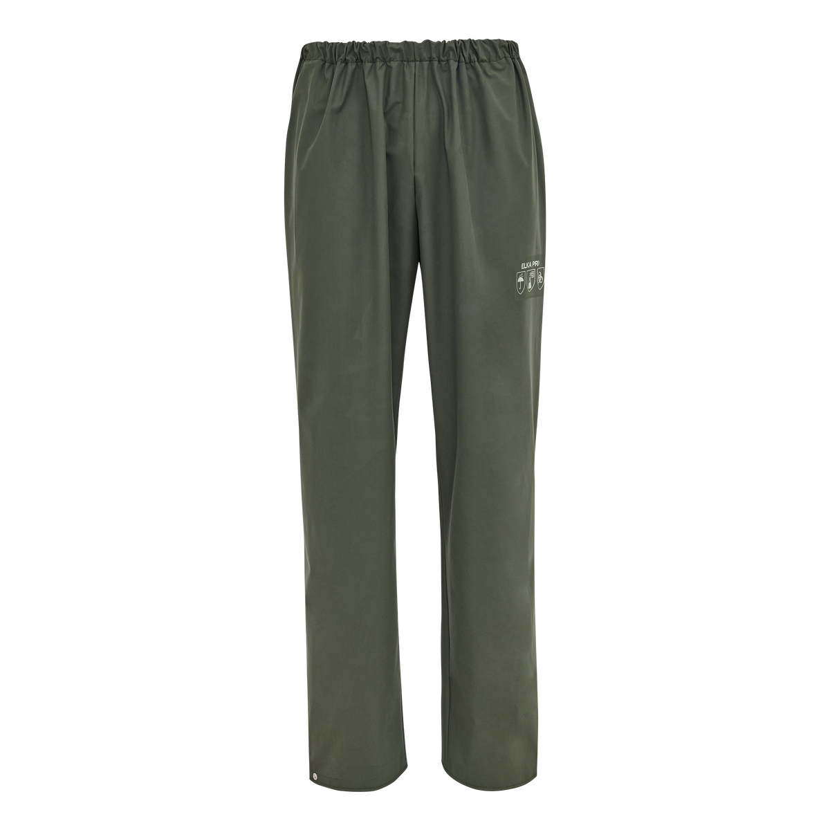 ELKA Rainwear ELKA PRO Waist trousers in Olive, front view