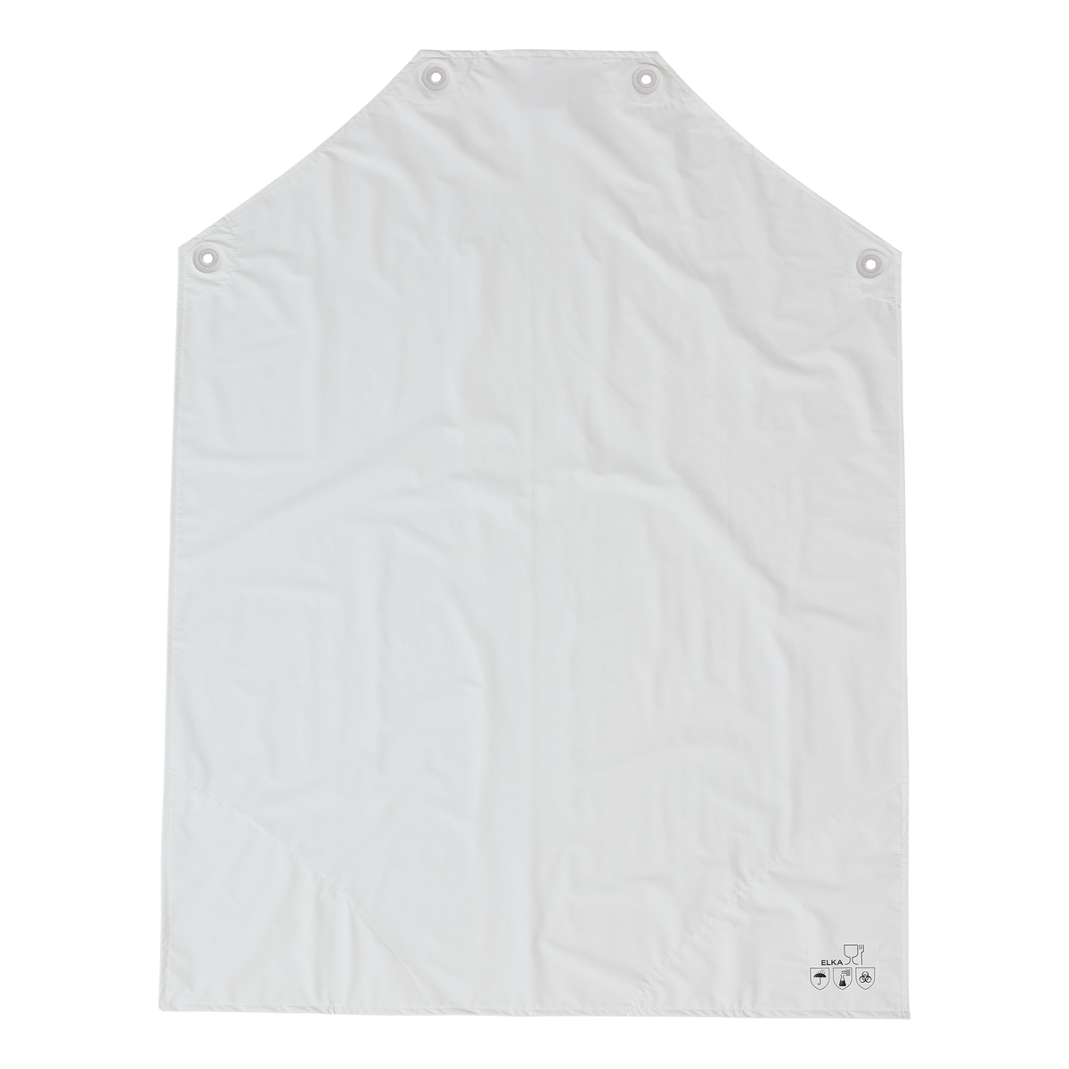 ELKA Rainwear ELKA FOOD Apron w/loops for braces G&F in White, front view