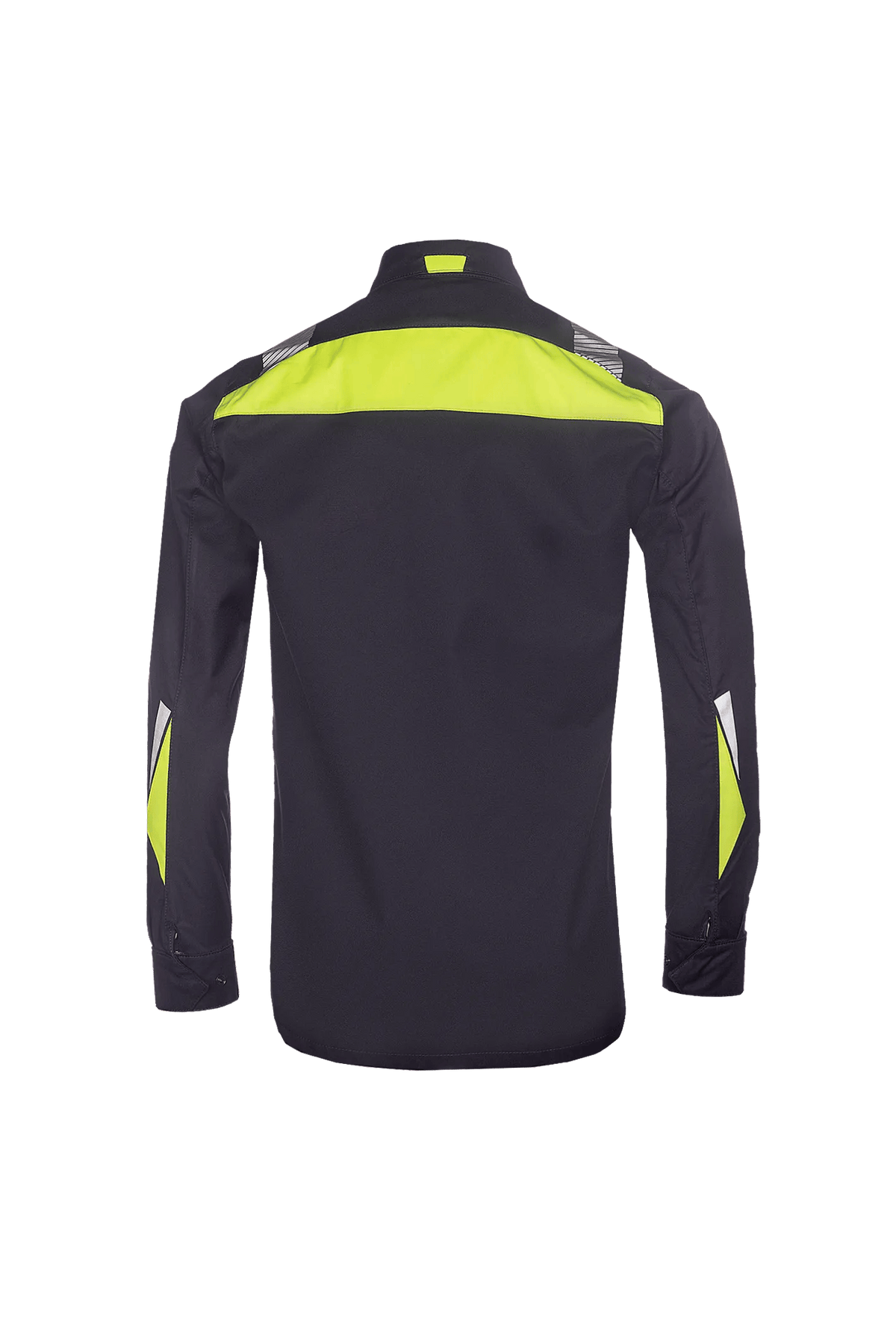 Sioen PRO Rufford in Navy blue/High-vis yellow, back view