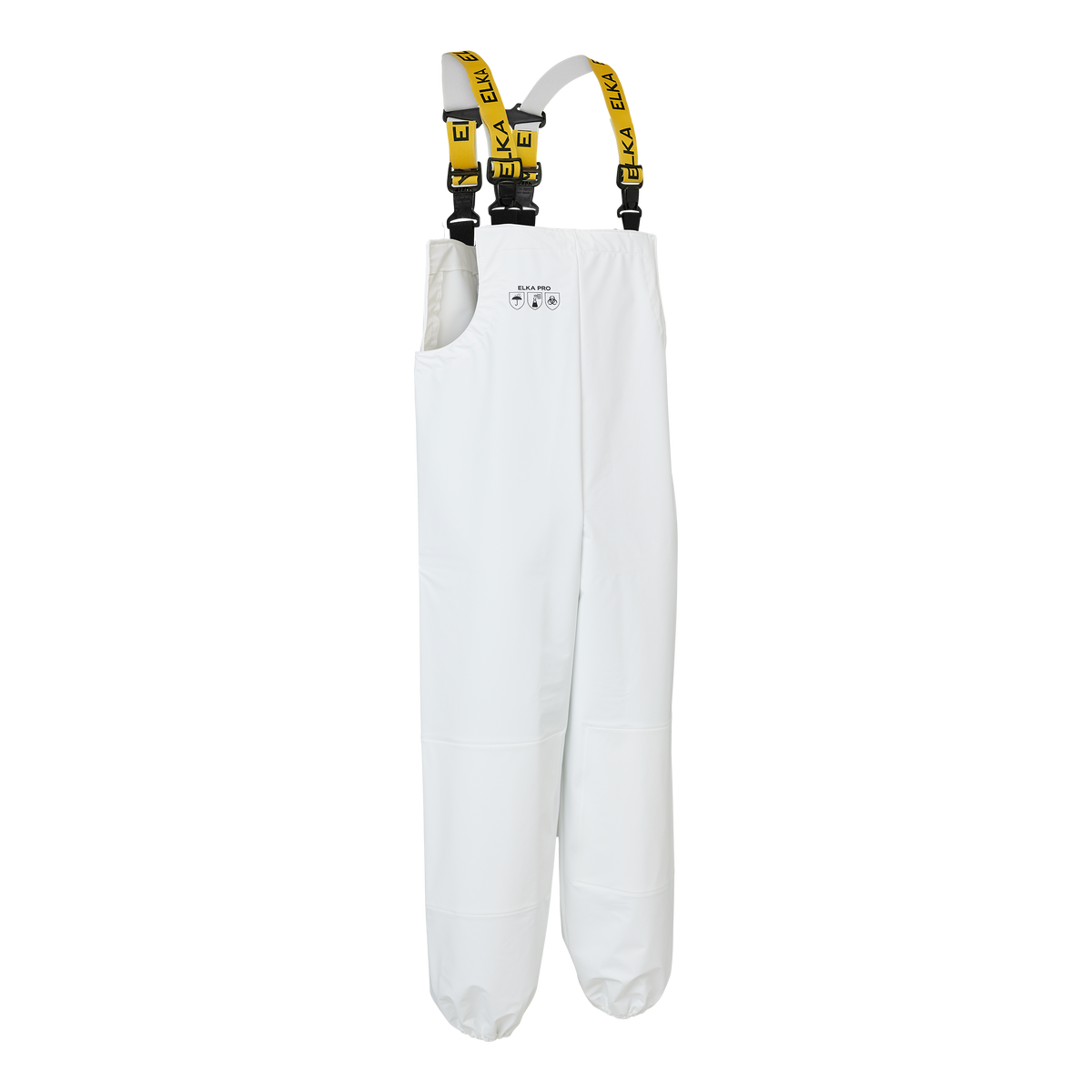 ELKA Rainwear ELKA PRO Bib & Brace w/ knee reinforcement in White
