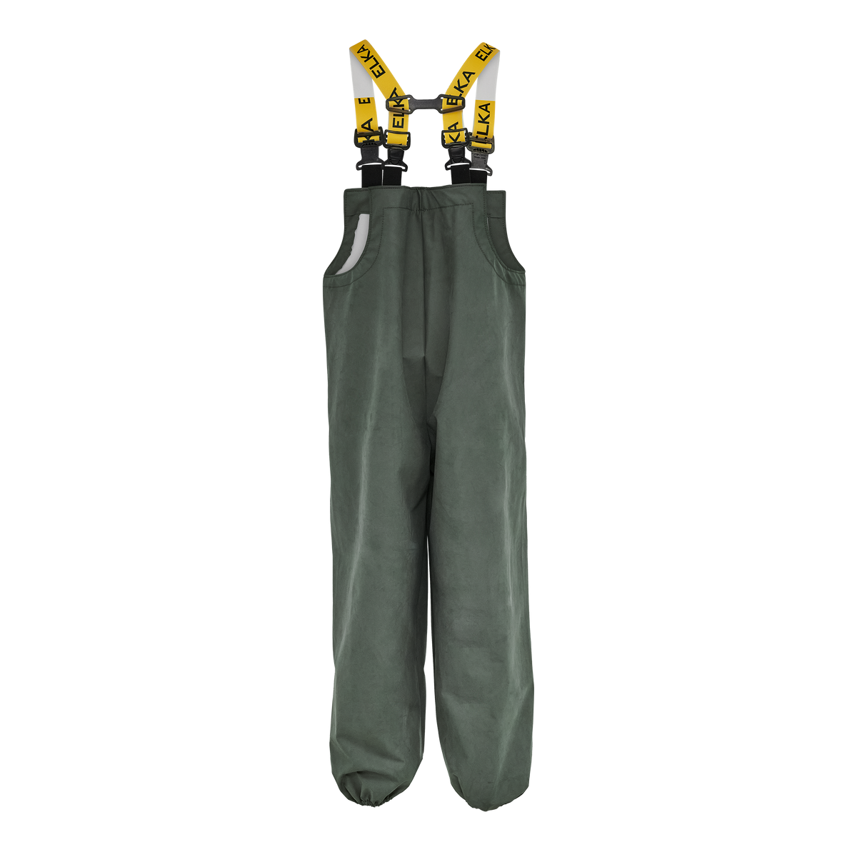 ELKA Rainwear ELKA PRO Bib & brace w/ pockets for knee pads in Olive