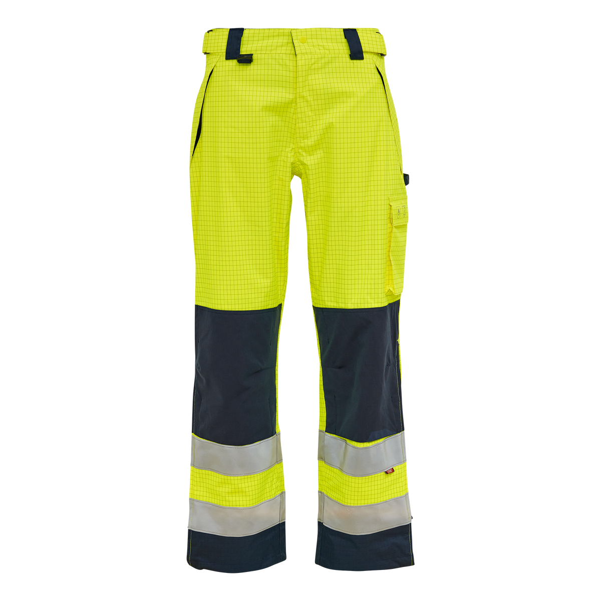 ELKA Rainwear Securetech Multinorm rain trousers in Fl. Yellow/Navy