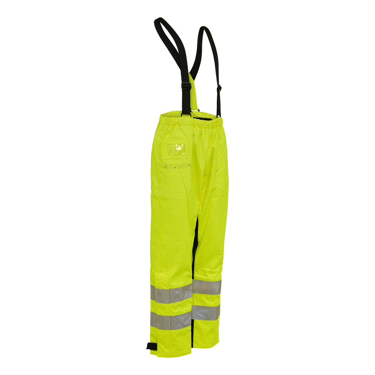 ELKA Rainwear Securetech Multinorm Electric Arc Waist Trousers in Fl. Yellow/Navy
