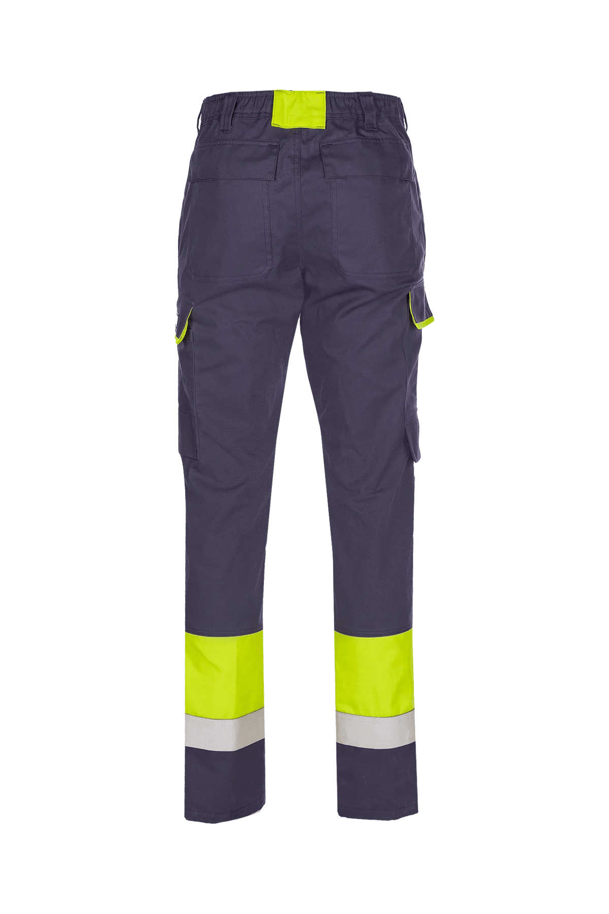 Sioen PRO Calanques in Navy blue/High-vis yellow, back view