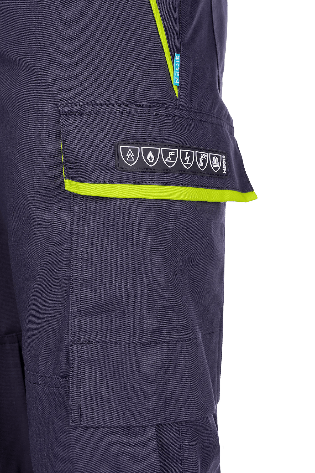 Sioen PRO Calanques in Navy blue/High-vis yellow