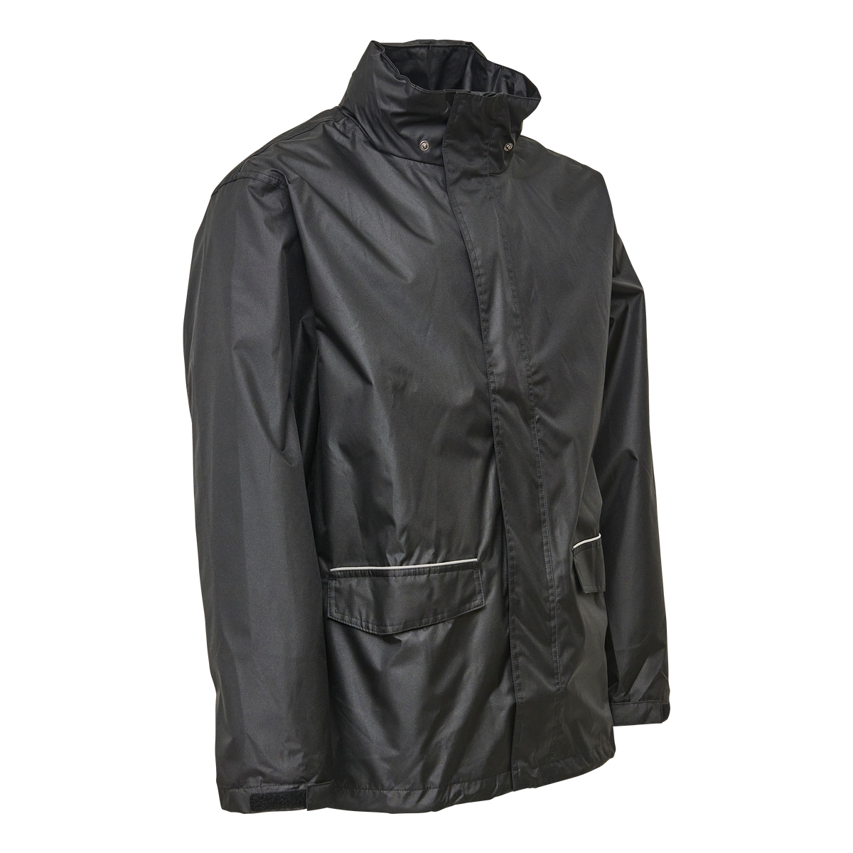 ELKA Rainwear Working Xtreme rain jacket black in Black, front view