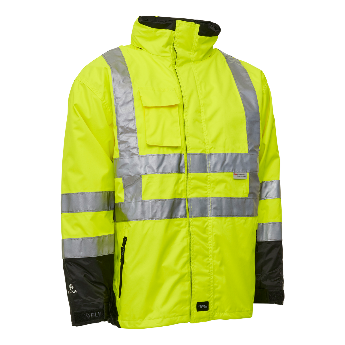 ELKA Rainwear Visible Xtreme 2-in-1 Jacket in Fl. Yellow/Black