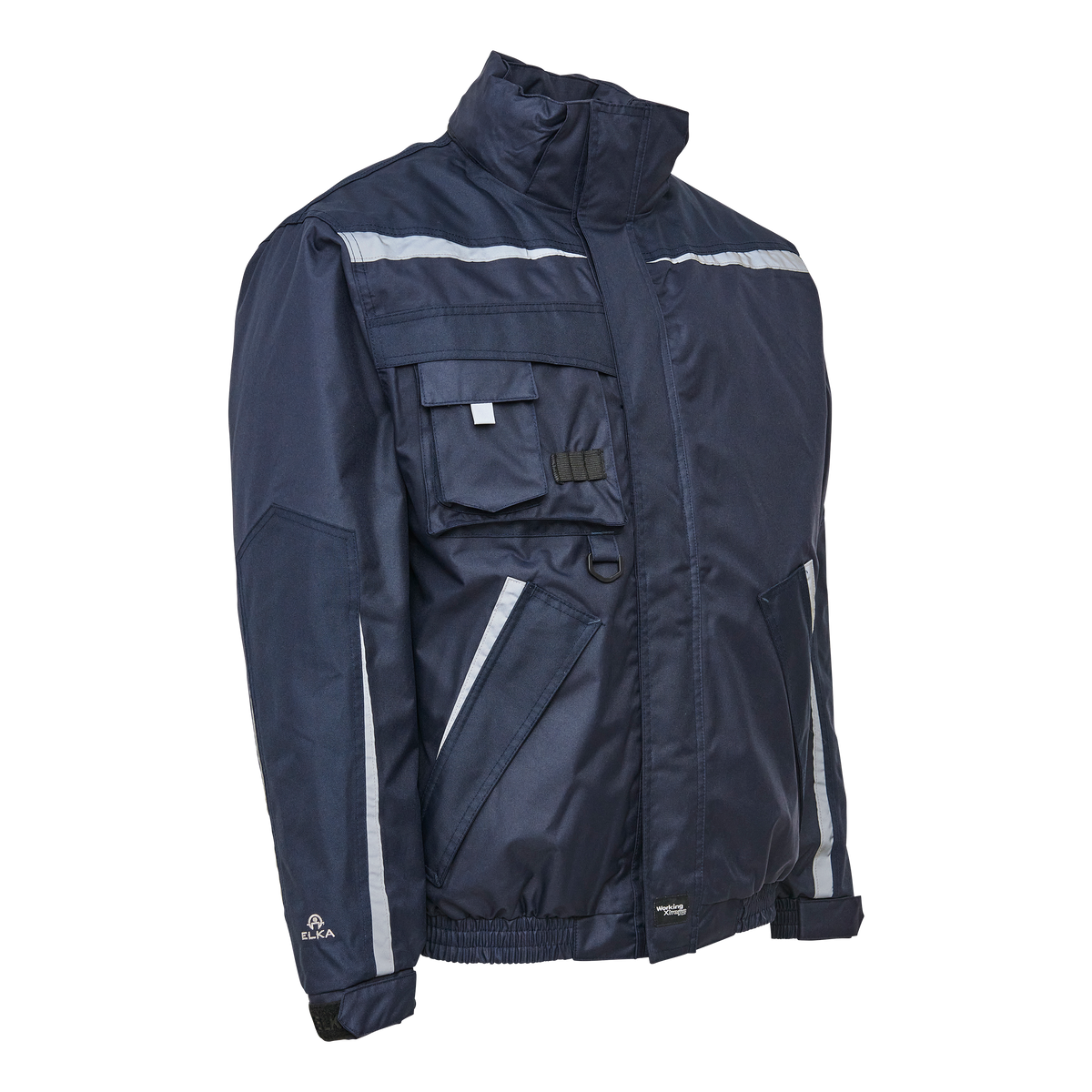 ELKA Rainwear Working Xtreme 2-In-1 Bomber Jacket in Navy, front view