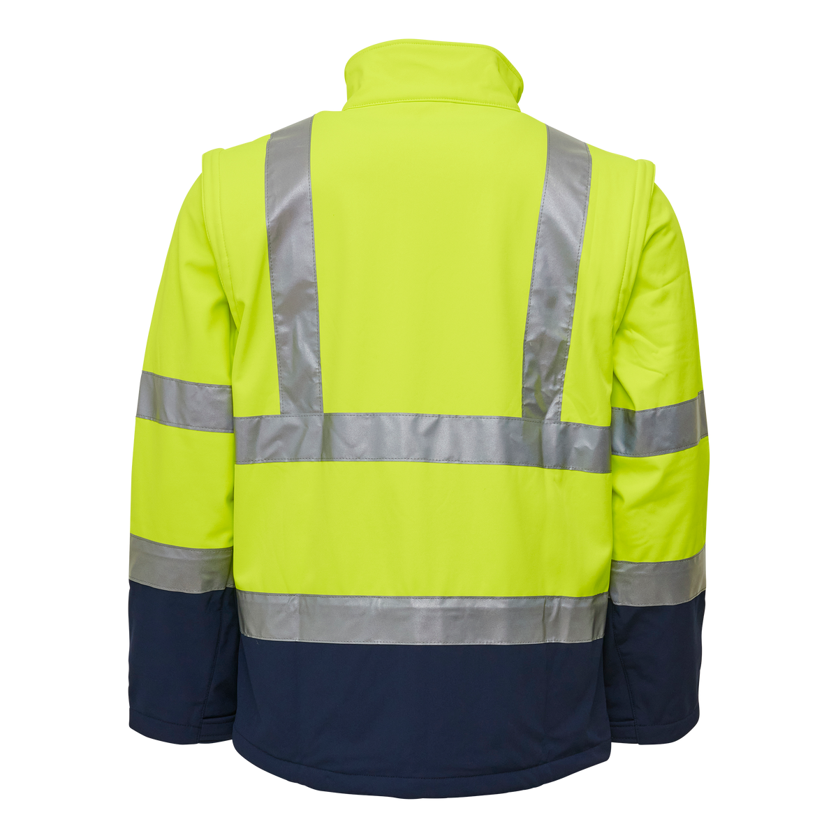 ELKA Rainwear Visible Xtreme Softshell jacket in Fl. Yellow/Navy