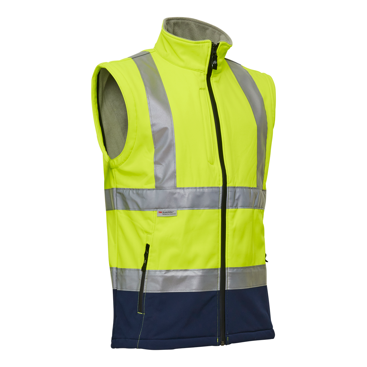 ELKA Rainwear Visible Xtreme Softshell jacket in Fl. Yellow/Navy