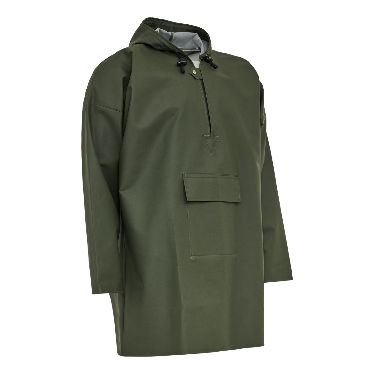ELKA Rainwear PVC Hunting Smock in Olive, front view