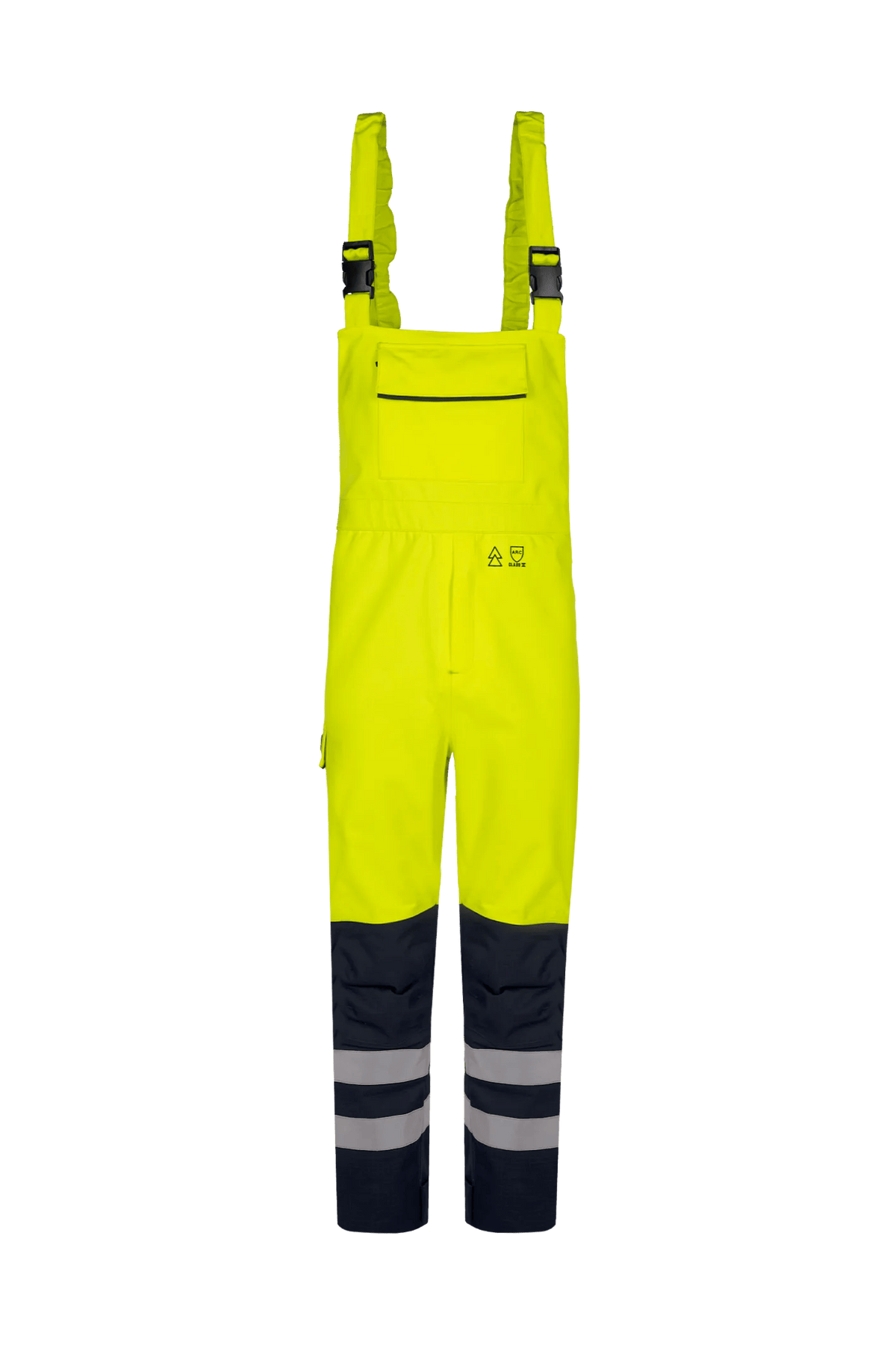 Sioen PRO Pedley in High-vis yellow/Navy blue, front view