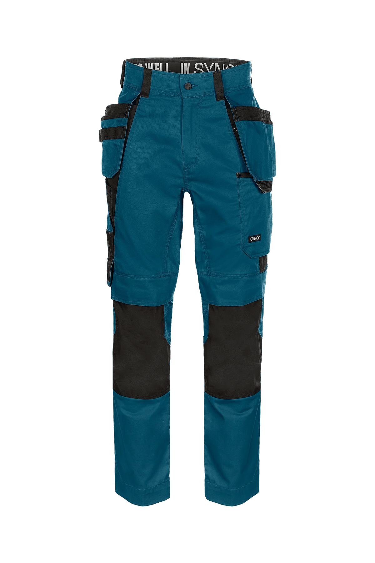 SYNQ Quarterback in Petrol blue/Black, front view