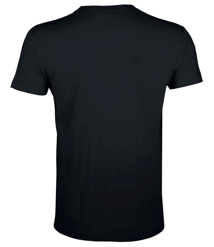 SOL'S Regent Fit T-Shirt in Deep Black, back view