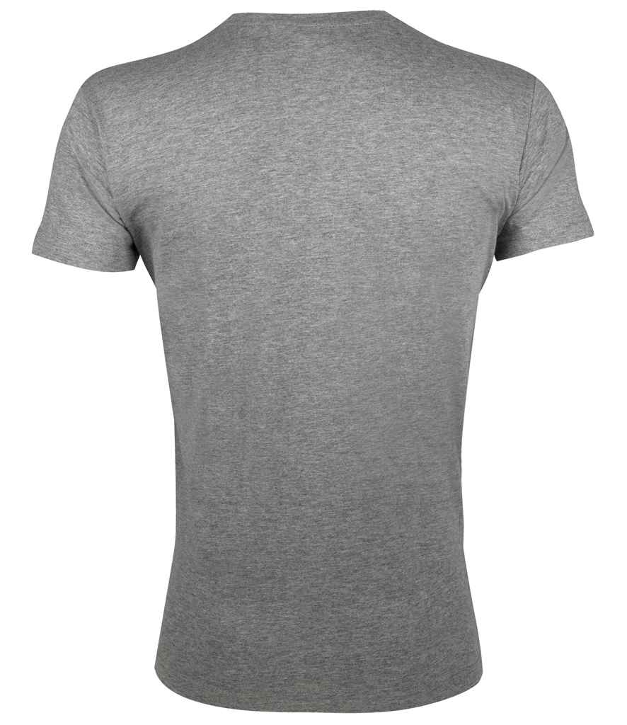 SOL'S Regent Fit T-Shirt in Grey Marl, back view
