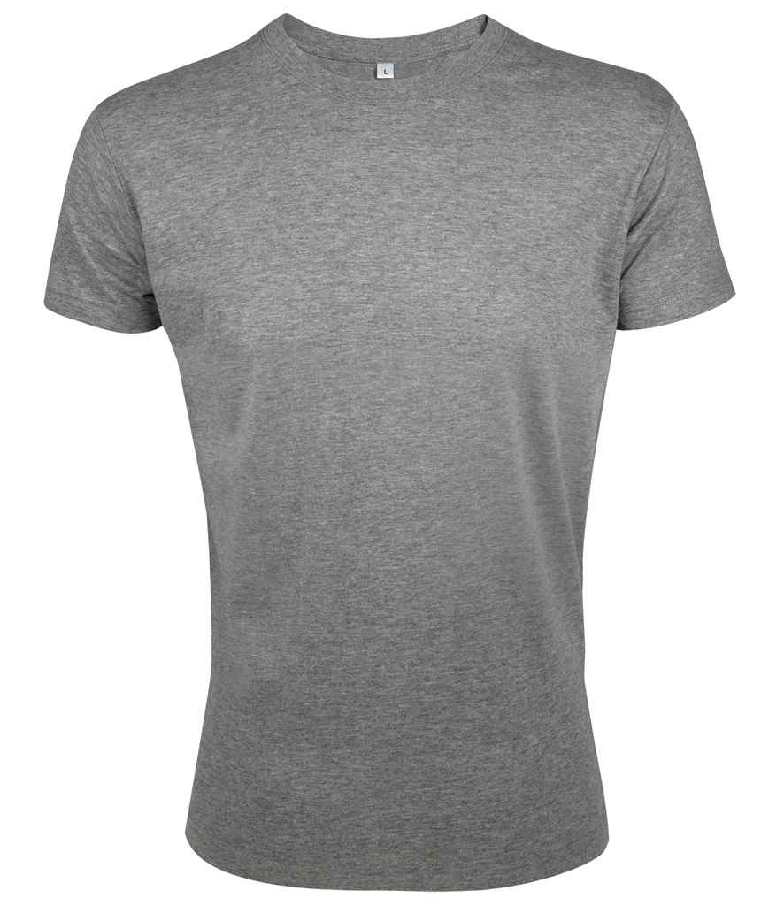 SOL'S Regent Fit T-Shirt in Grey Marl, front view