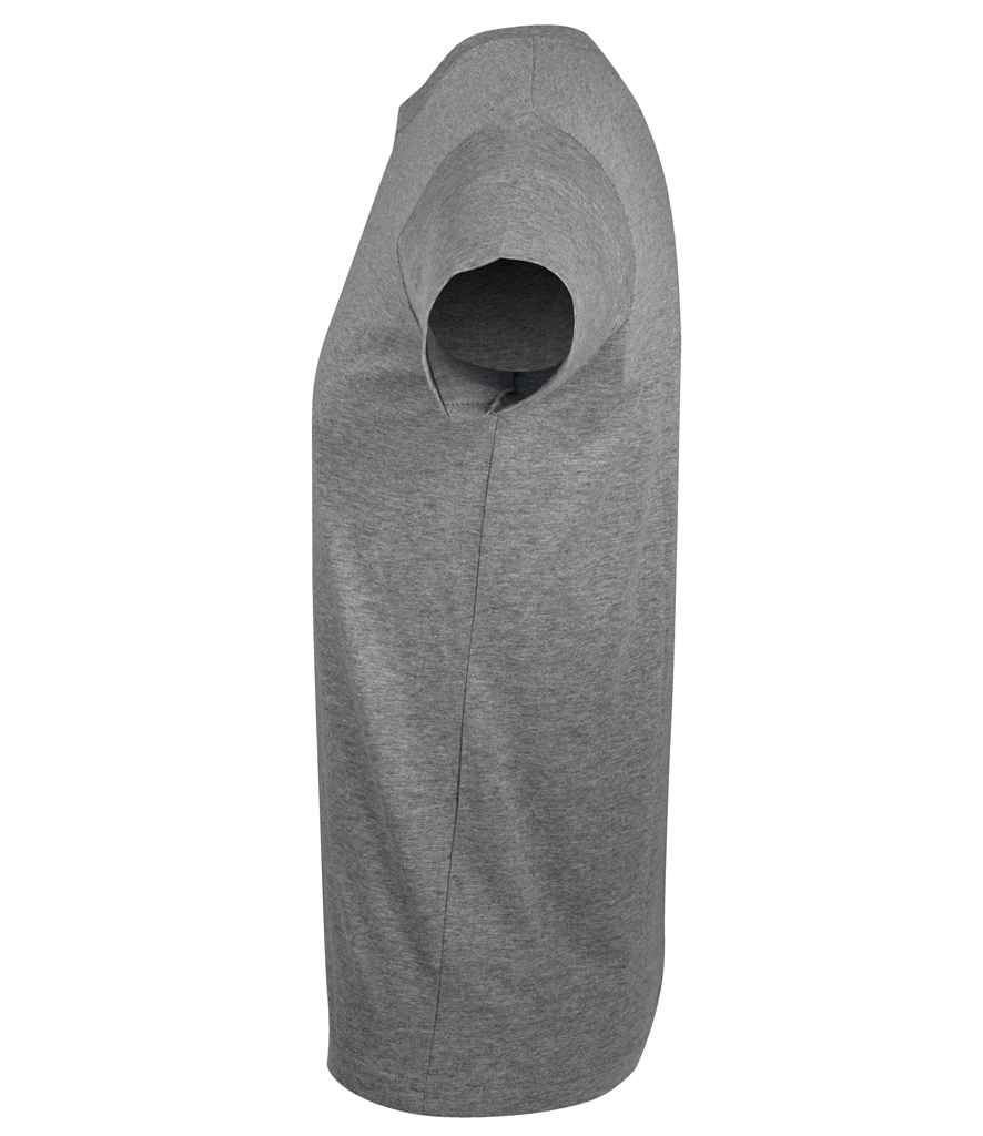 SOL'S Regent Fit T-Shirt in Grey Marl, side view